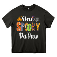Asphalt grandpa family halloween matching shirts, one spooky papaw t shirt Heavy Core Tee - maiPhamDesign