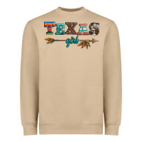 Mushroom texas girl serape turquoise leopard cowhide arrow Heavyweight Sweatshirt - Artiststas