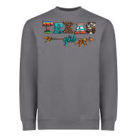 Storm texas girl serape turquoise leopard cowhide arrow Heavyweight Sweatshirt - Artiststas