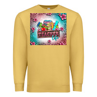 Antique Gold teacher life Premium Sweatshirt - AdoDesignShop