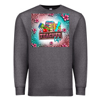 Charcoal Heather teacher life Premium Sweatshirt - AdoDesignShop