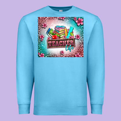 Teacher Life Premium Sweatshirt Designed By Adodesignshop