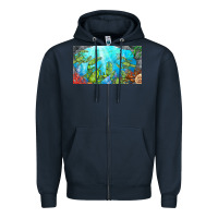 Navy lobster sippy cup Zipper Hoodie - BarkalooDesign