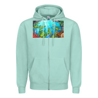 Seafoam lobster sippy cup Zipper Hoodie - BarkalooDesign