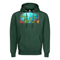 Sports Green lobster sippy cup Zipper Hoodie - BarkalooDesign