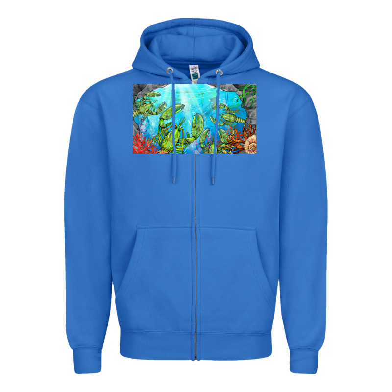 Lobster Sippy Cup Zipper Hoodie by BarkalooDesign | Teevron