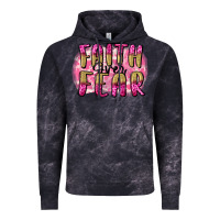 Cloud Black Faith over fear  Breast Cancer Awareness Vintage Hoodie - FaDigitalArtStudio