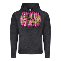 Faith Over Fear  Breast Cancer Awareness Vintage Hoodie | Teevron