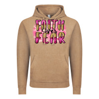 Vintage Coffee Faith over fear  Breast Cancer Awareness Vintage Hoodie - FaDigitalArtStudio
