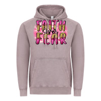 Vintage Zinc Faith over fear  Breast Cancer Awareness Vintage Hoodie - FaDigitalArtStudio