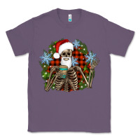 Lavender Santa skeleton christmas Classic Tee - Artiststas