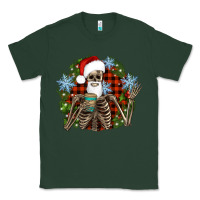 Sports Green Santa skeleton christmas Classic Tee - Artiststas