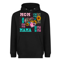 Black mom mama mommy with hearts Heavyweight Hoodie - AdoDesignShop