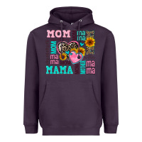 Plum mom mama mommy with hearts Heavyweight Hoodie - AdoDesignShop