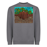 Custom Cactus And Sunflowers Leopard Turquoise Heavyweight Sweatshirt | Teevron