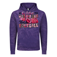 Cloud Purple in october we wear pink and watch football Vintage Hoodie - FaDigitalArtStudio