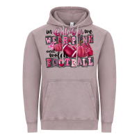 Vintage Zinc in october we wear pink and watch football Vintage Hoodie - FaDigitalArtStudio