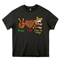Asphalt Peace Love Cinco De Mayo Heavy Core Tee - texasbilliewilder