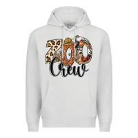 Dove Grey zoo crew safari animals Premium Hoodie - RanaPortraitStore