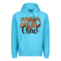 Ocean Blue zoo crew safari animals Premium Hoodie - RanaPortraitStore