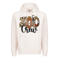 Pale Pink zoo crew safari animals Premium Hoodie - RanaPortraitStore