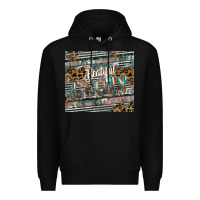 Black beautiful crazy Premium Hoodie - CowhideDigitalArt