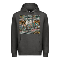 Charcoal Heather beautiful crazy Premium Hoodie - CowhideDigitalArt