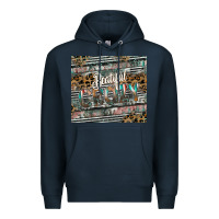 Navy beautiful crazy Premium Hoodie - CowhideDigitalArt