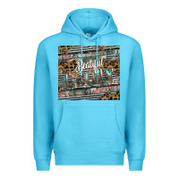 Ocean Blue beautiful crazy Premium Hoodie - CowhideDigitalArt