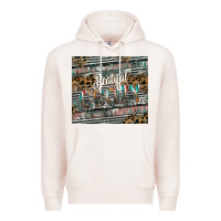 Pale Pink beautiful crazy Premium Hoodie - CowhideDigitalArt