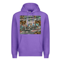 Purple beautiful crazy Premium Hoodie - CowhideDigitalArt