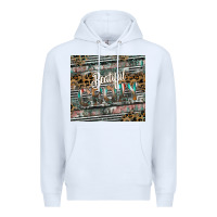 White beautiful crazy Premium Hoodie - CowhideDigitalArt