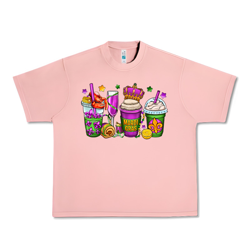Mardi Gras Coffee Cups Urban Heavy Tee by OliviaCreatesArt | Teevron