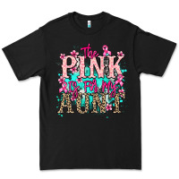 Black The pink is for my Aunt Cancer Awareness Premium Tee - HowdyJamesFarm
