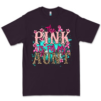 Plum The pink is for my Aunt Cancer Awareness Premium Tee - HowdyJamesFarm