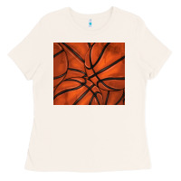 Bone distressed basketball pattern Ladies Tee - TumblerDesignByShophia