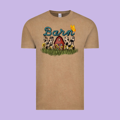 Barn Mom Sunflower Mother's Day Vintage Tee Designed By Howdyjamesfarm