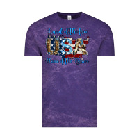 Cloud Purple land of the free home of the brave american flag background Vintage Tee - Jasminsmagicworld