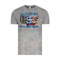 Cloud Rock land of the free home of the brave american flag background Vintage Tee - Jasminsmagicworld