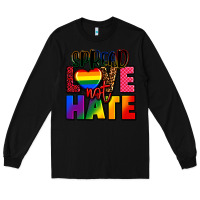 Black spread love not hate Long Sleeve Tee - FaDigitalArtStudio