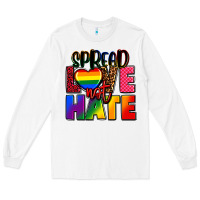 White spread love not hate Long Sleeve Tee - FaDigitalArtStudio