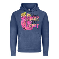 Vintage Denim give cancer the boot Vintage Hoodie - FaDigitalArtStudio