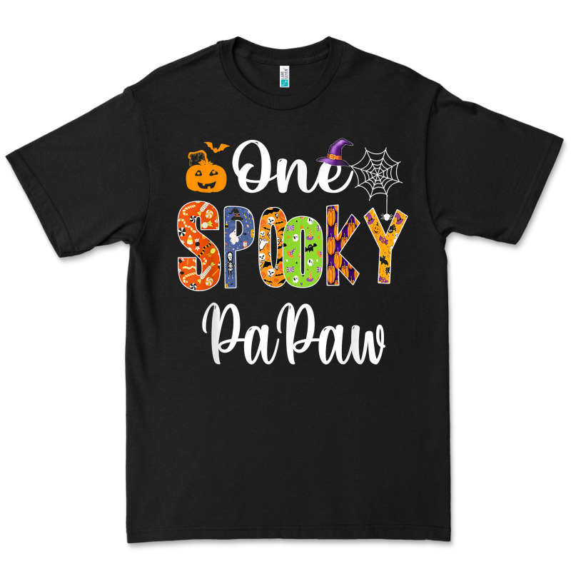 Grandpa Family Halloween Matching Shirts, One Spooky Papaw T Shirt Premium Tee by maiPhamDesign | Teevron