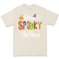 Bone grandpa family halloween matching shirts, one spooky papaw t shirt Premium Tee - maiPhamDesign