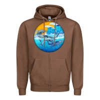Chestnut humpback whale Zipper Hoodie - BarkalooDesign