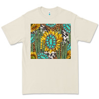 Bone western cactus with sunflowers and turquoise tumbler tbs Premium Tee - TumblerDesignByShophia