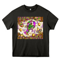 Asphalt Mardi Gras with crab Heavy Core Tee - NancyCooperArtShop
