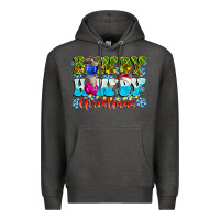 Charcoal Heather Rowdy Howdy Christmas Premium Hoodie - CowhideDigitalArt
