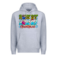 Heather Grey Rowdy Howdy Christmas Premium Hoodie - CowhideDigitalArt