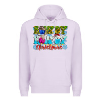 Lilac Rowdy Howdy Christmas Premium Hoodie - CowhideDigitalArt